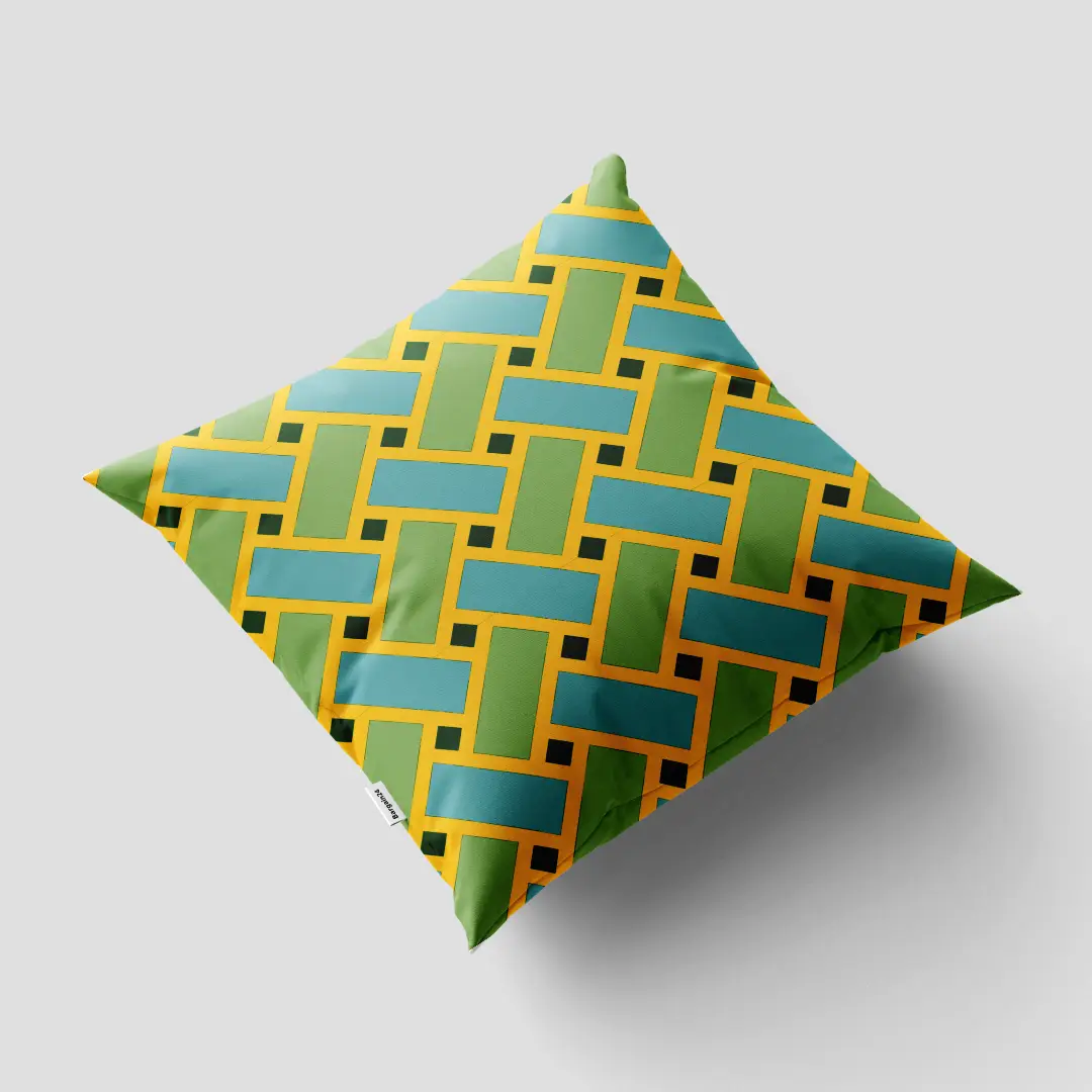 Weaved Design Printed Cushion Cover - Image 2