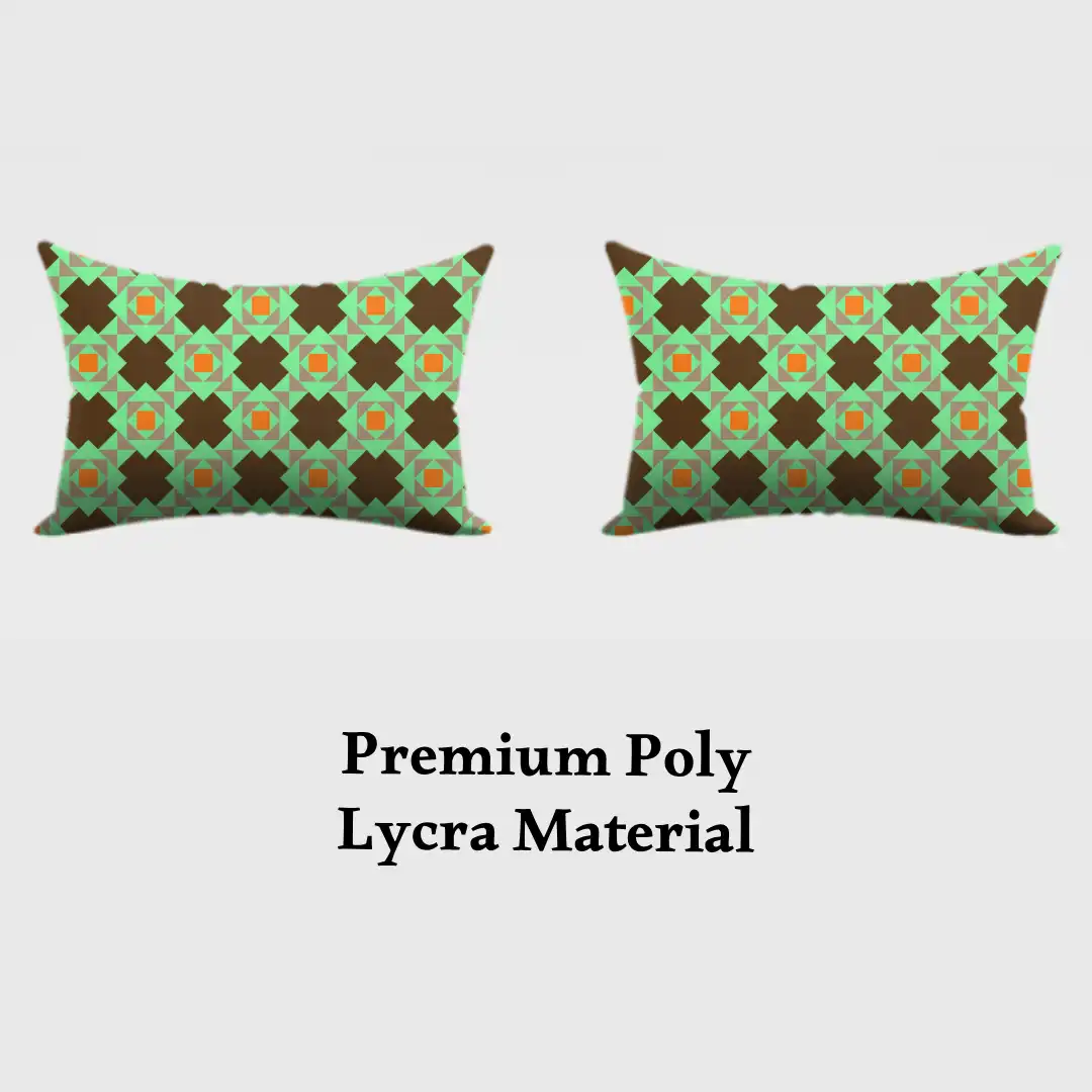 Green Colorful Pillow Cover - Image 3
