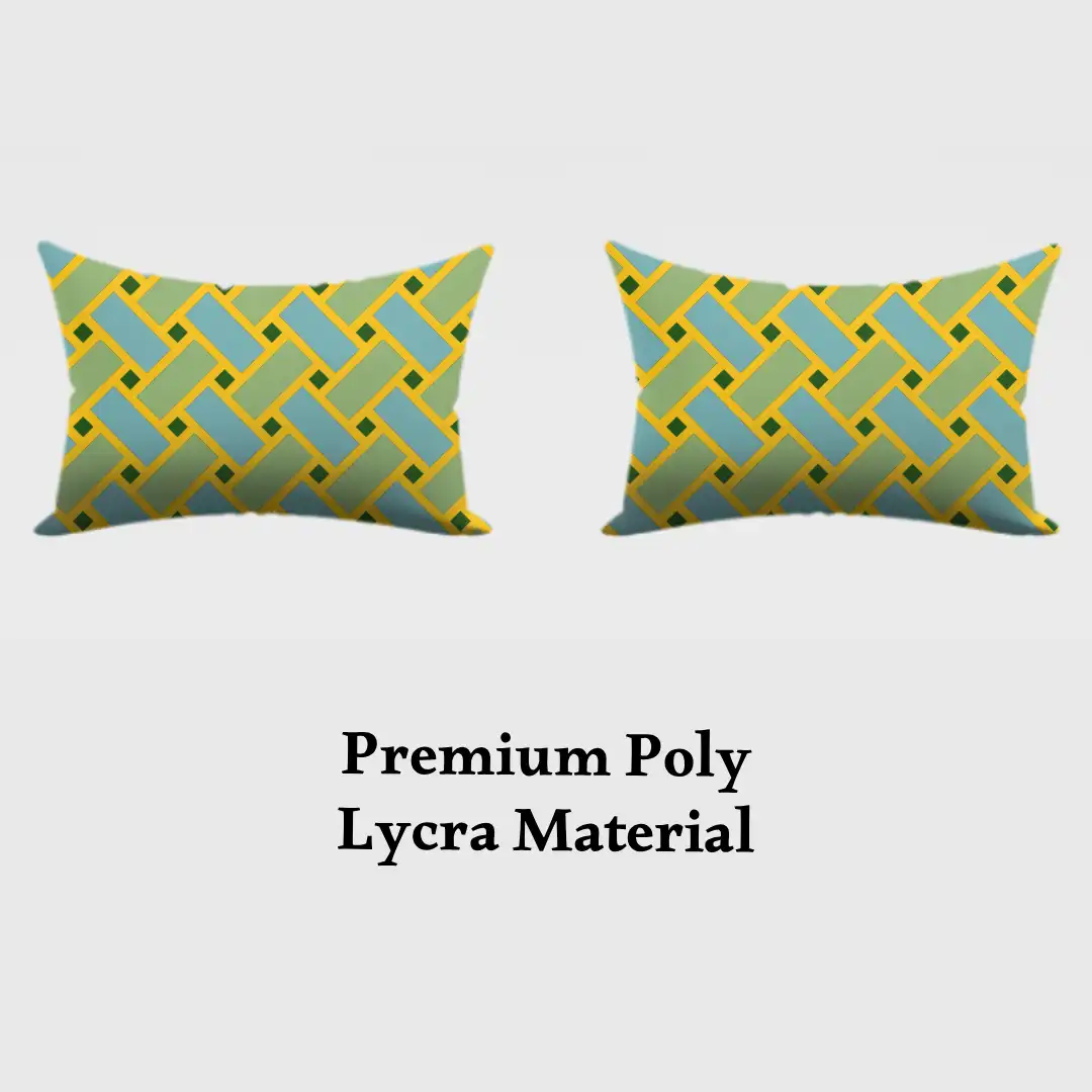 Weaved Design Printed Pillow Cover - Image 2