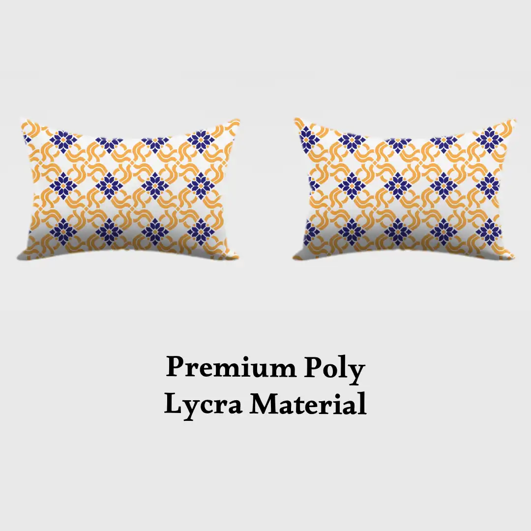 Luxurious Golden Pattern Print Design Pillow Cover - Image 3