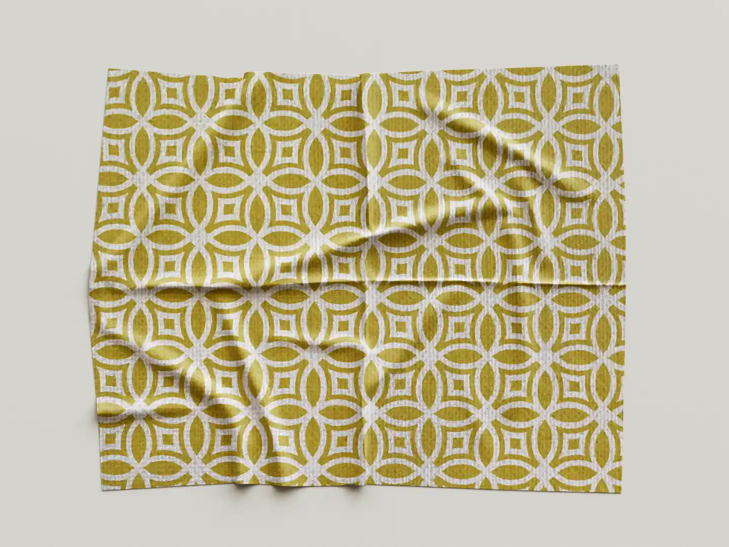 Golden White Table Placemats - Pack Of Four - Image 3