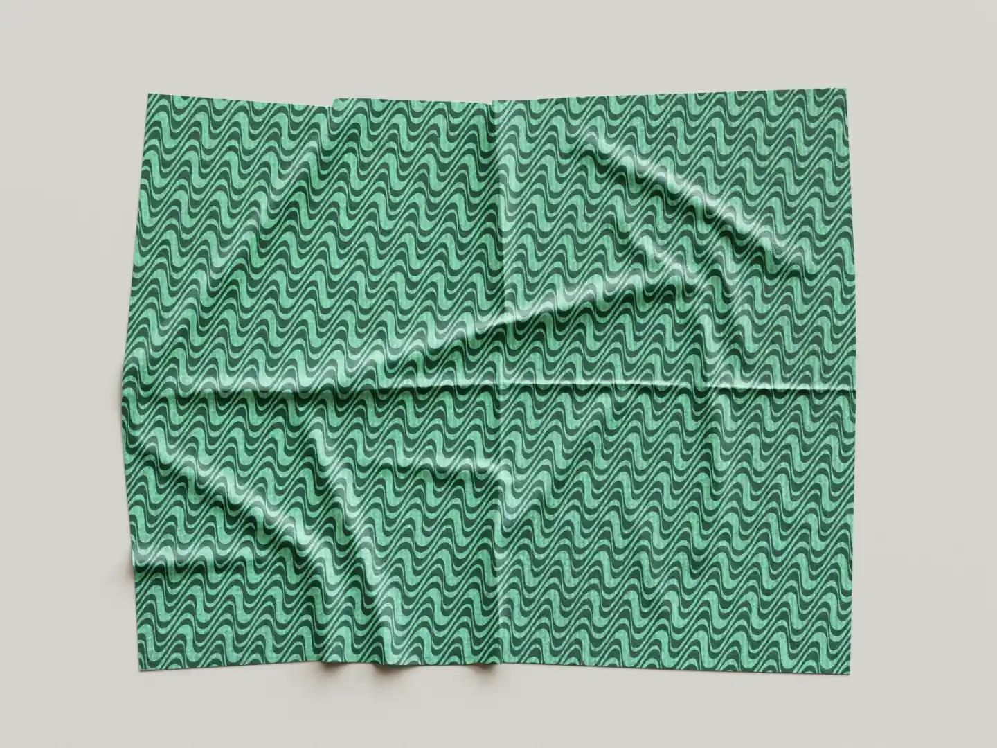 Wavy Greenish Exquisite Table Placemats - Pack Of Four - Image 3