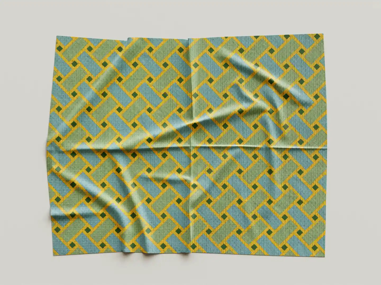 Weaved Design Printed Table Placemats - Pack Of Four - Image 3