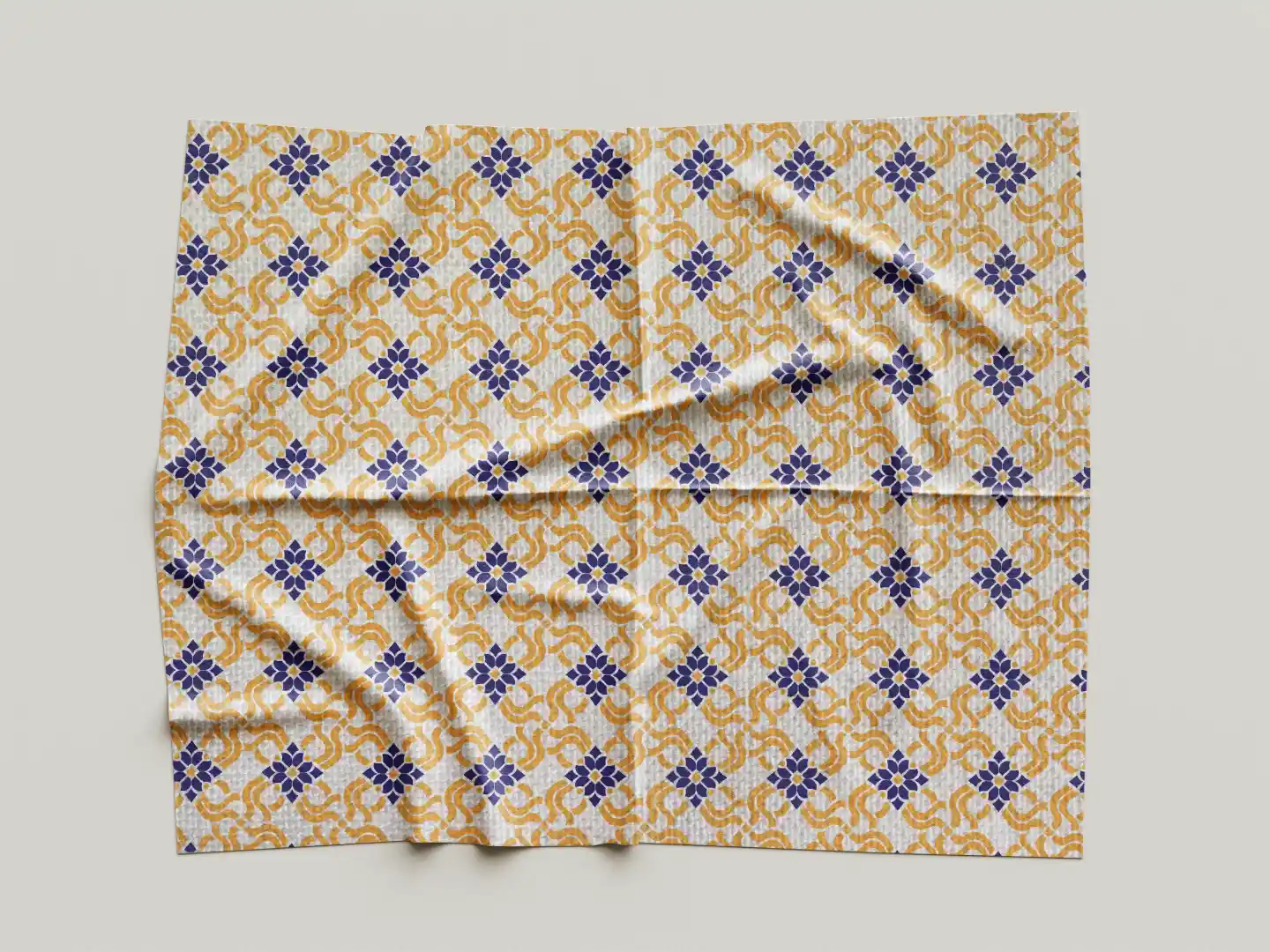 Luxurious Golden Pattern Print Design Table Placemats - Pack Of Four - Image 3