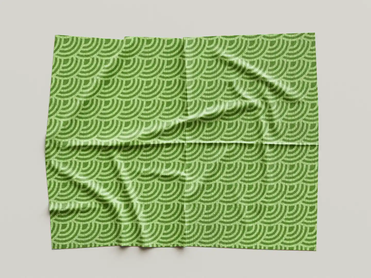 Green Shells Print Stylish Table Placemats - Pack Of Four - Image 3