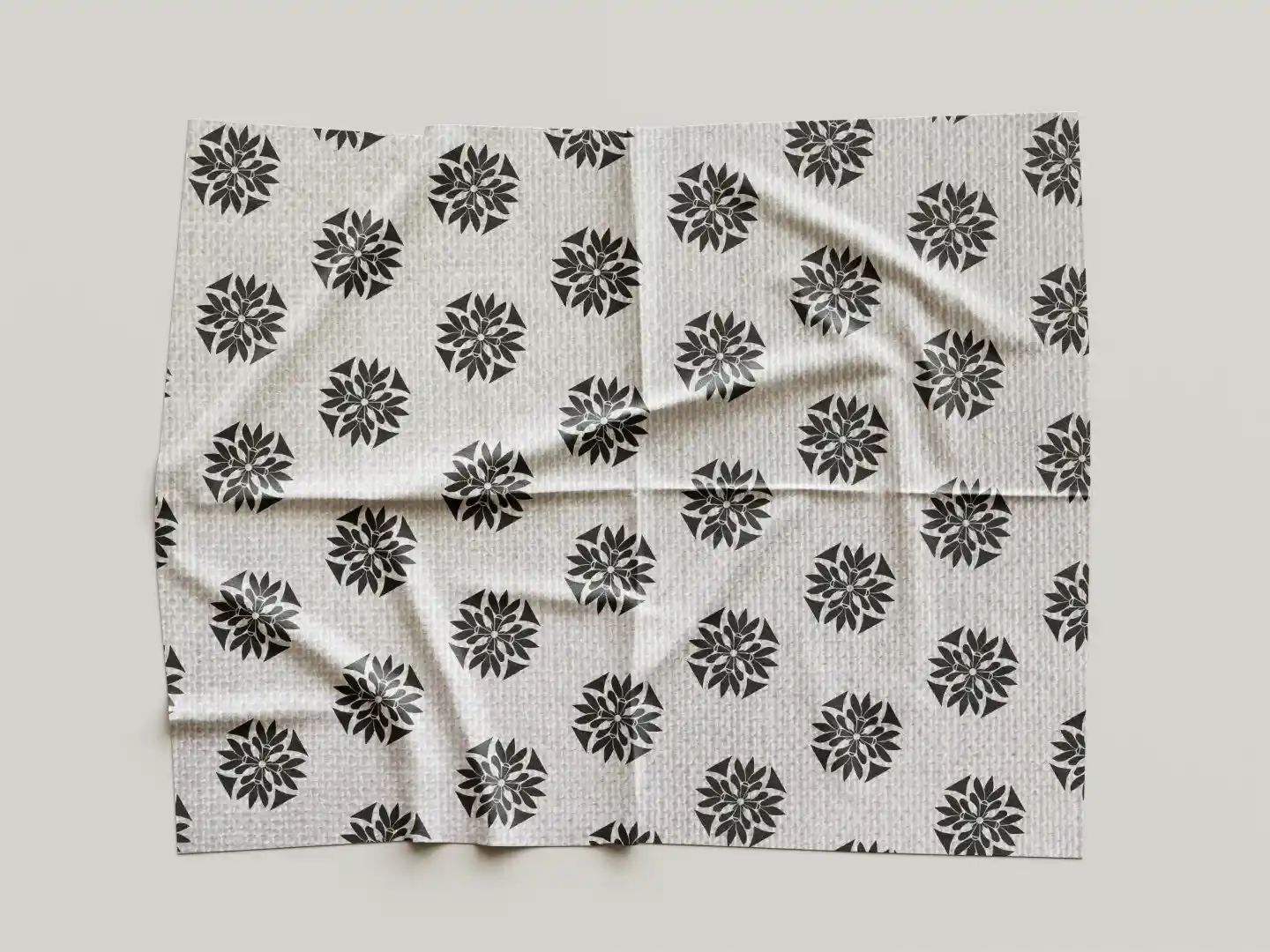 Simple White And Flowers Design Table Placemats - Pack Of Four - Image 3