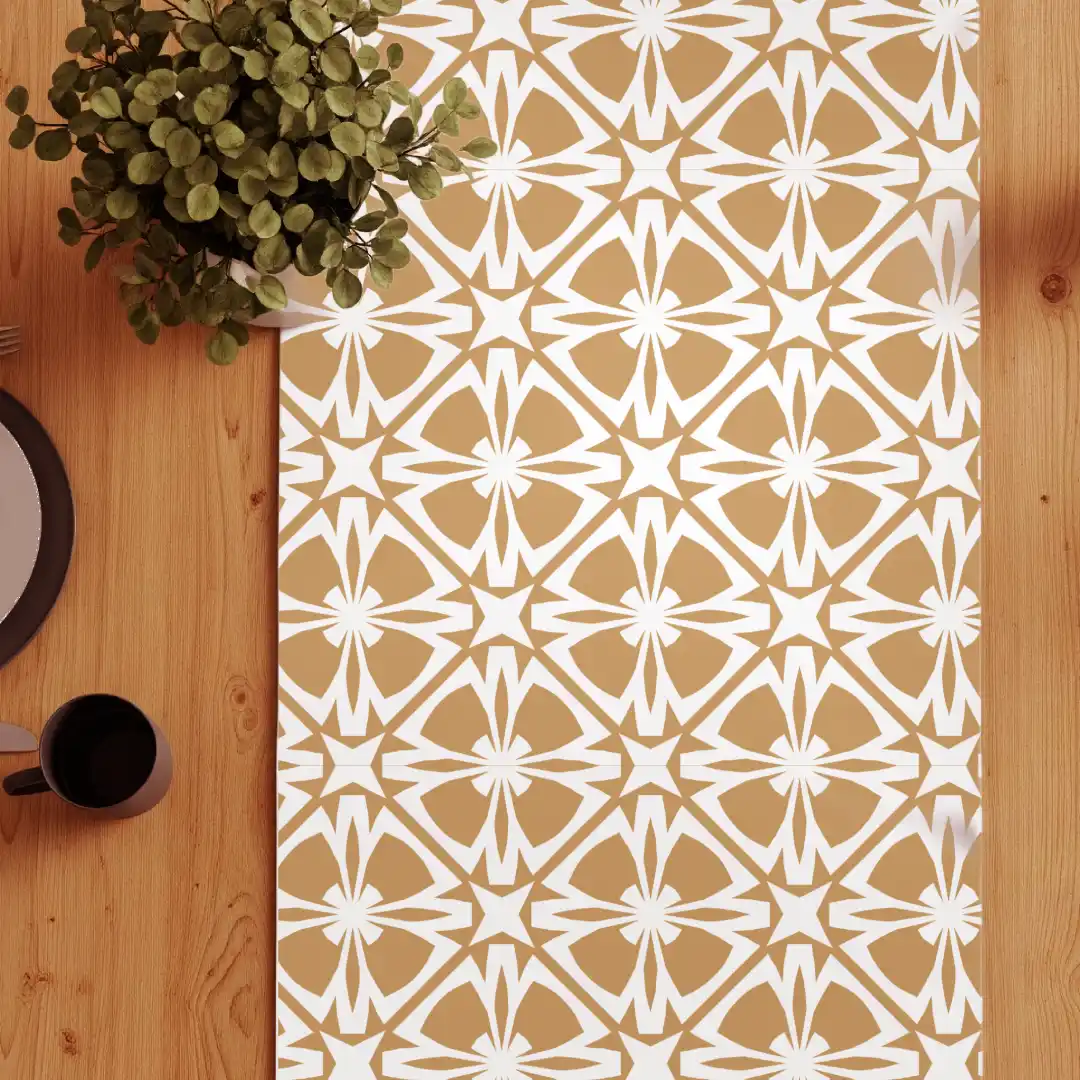 Floral Motifs Dining Table Runner - Image 3