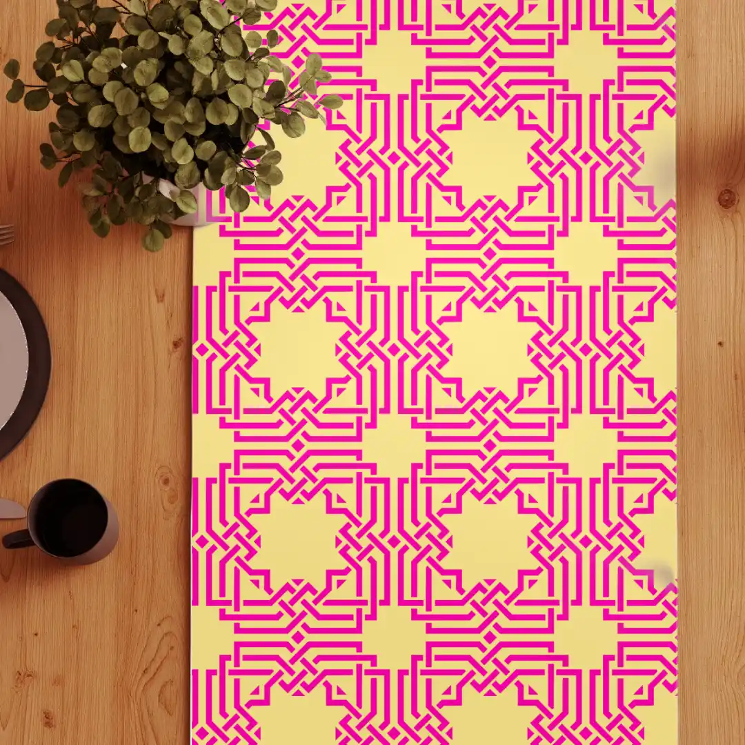 Yellow Pink Table Runner - Image 3