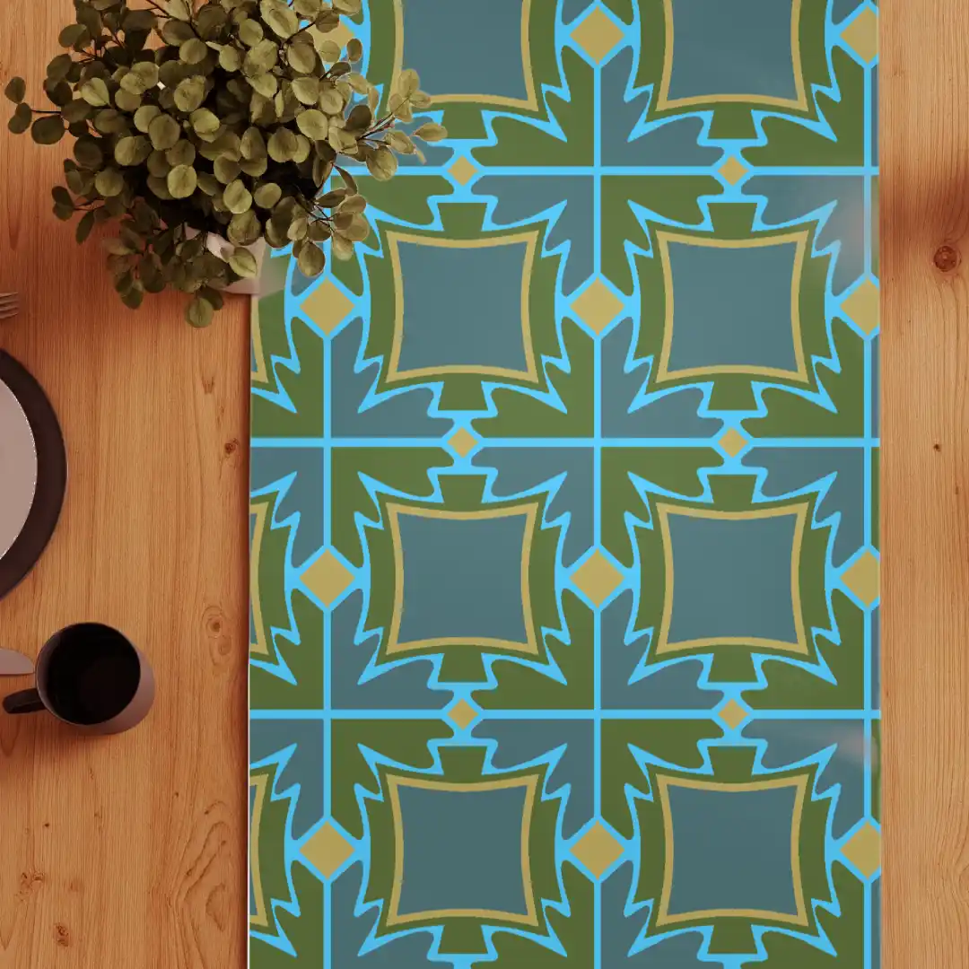 Square Motifs Table Runner - Image 3