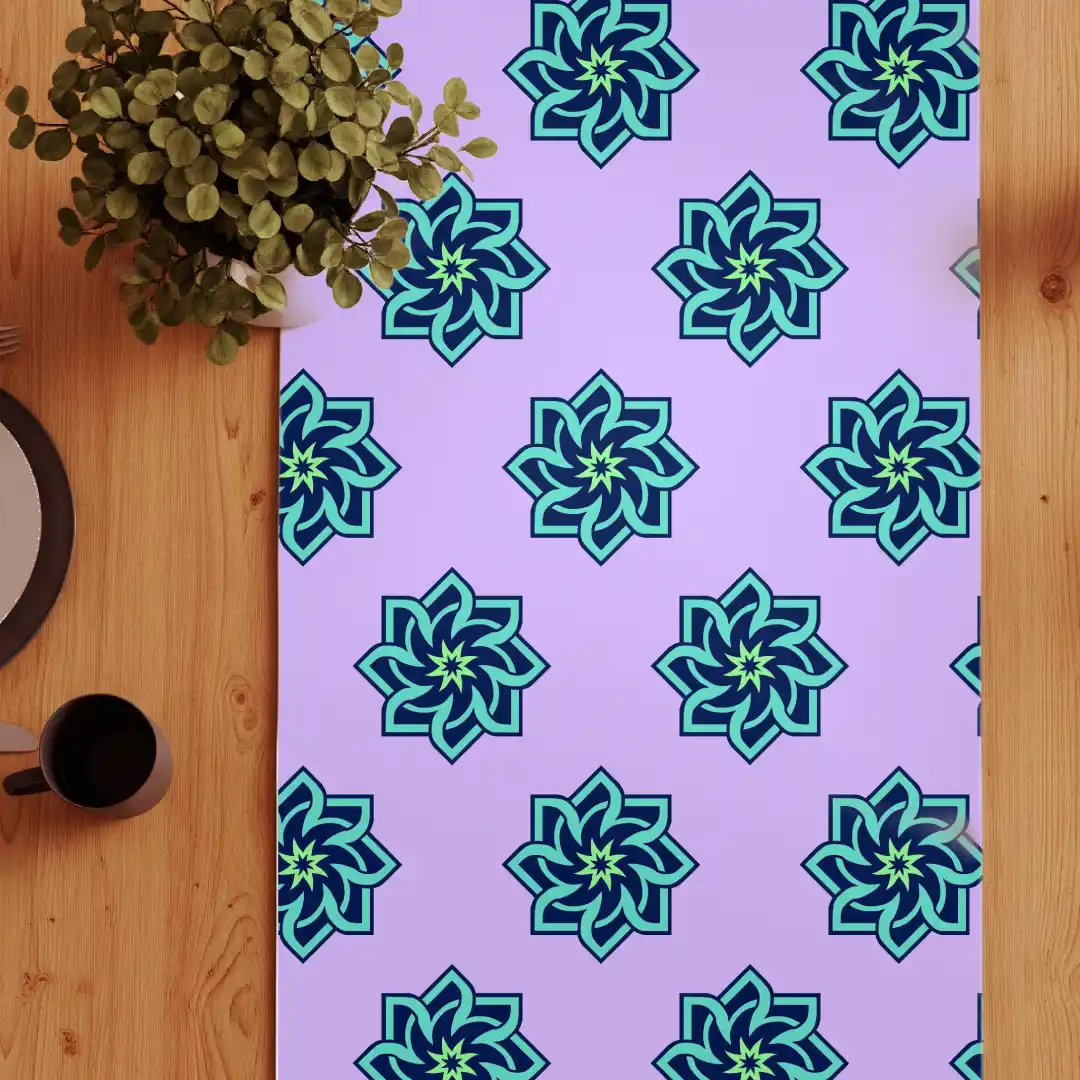 Vintage Retro Floral Dining Table Runner - Image 3