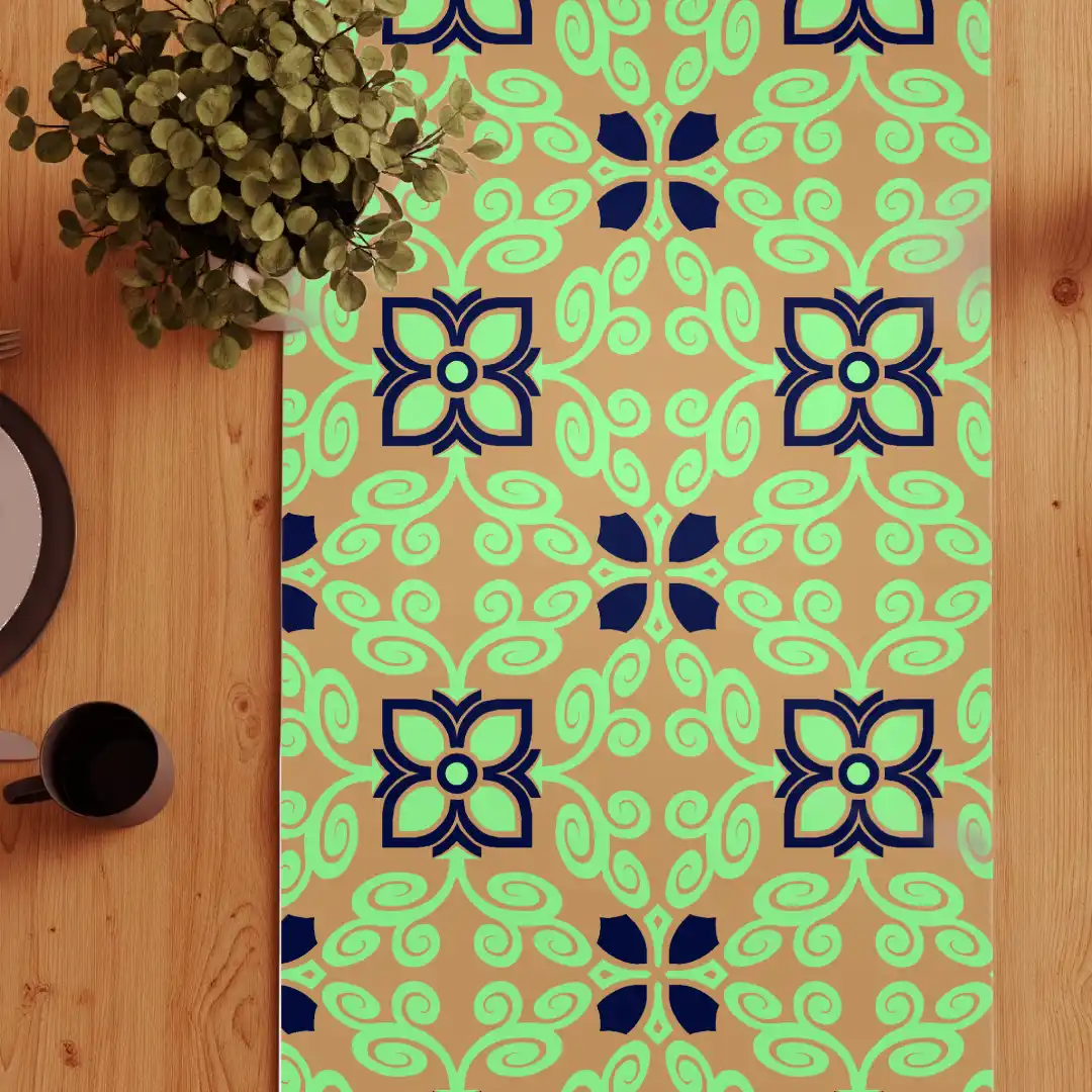 Floral Design Table Runner - Image 3