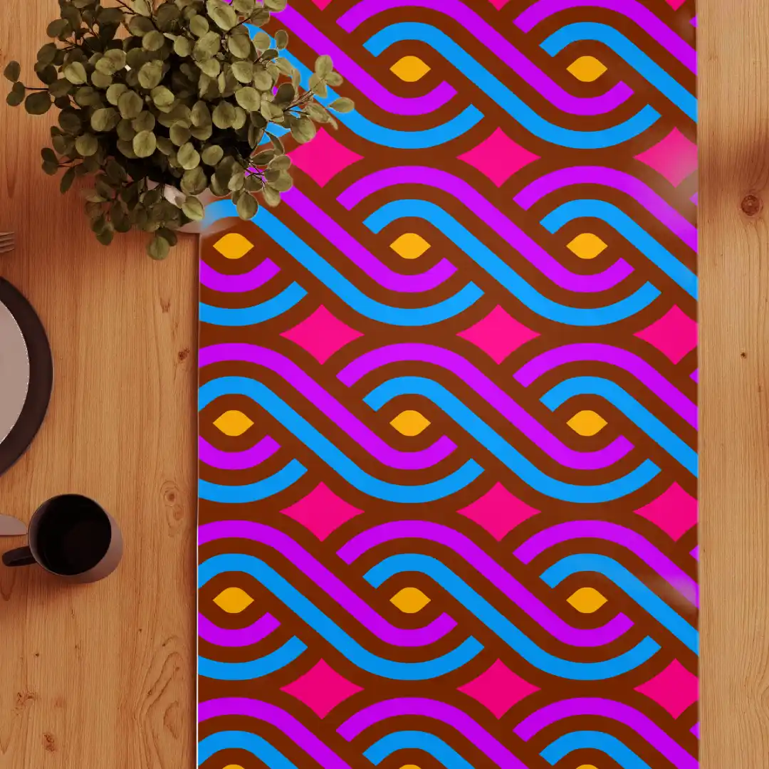 Stylish Threads Print Table Runner - Image 3