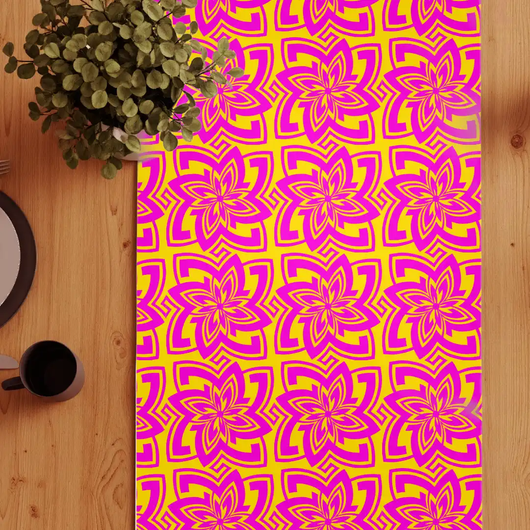 Decorative Floral Table Runner - Image 3