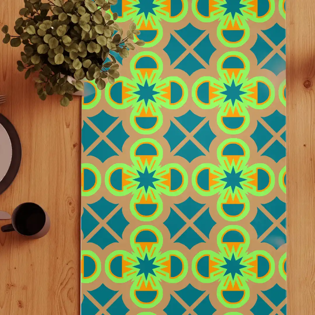 Retro Vintage Design Table Runner - Image 3