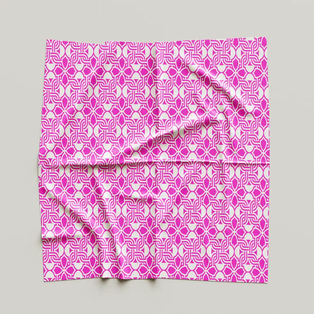 Pink Floral Dining Table Cloth Napkin Pack Of Four - Image 4