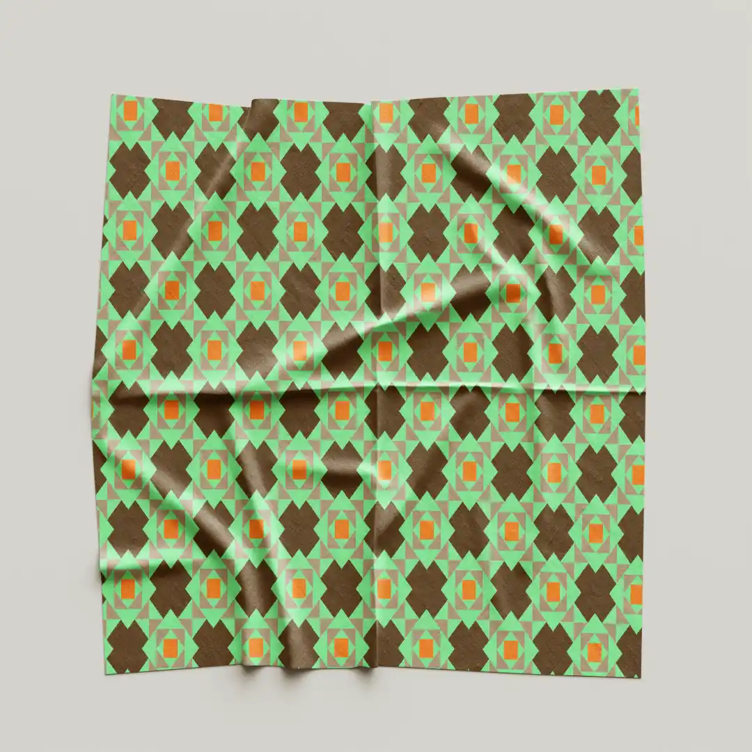 Green Stylish Cloth Napkin Pack Of Four - Image 4