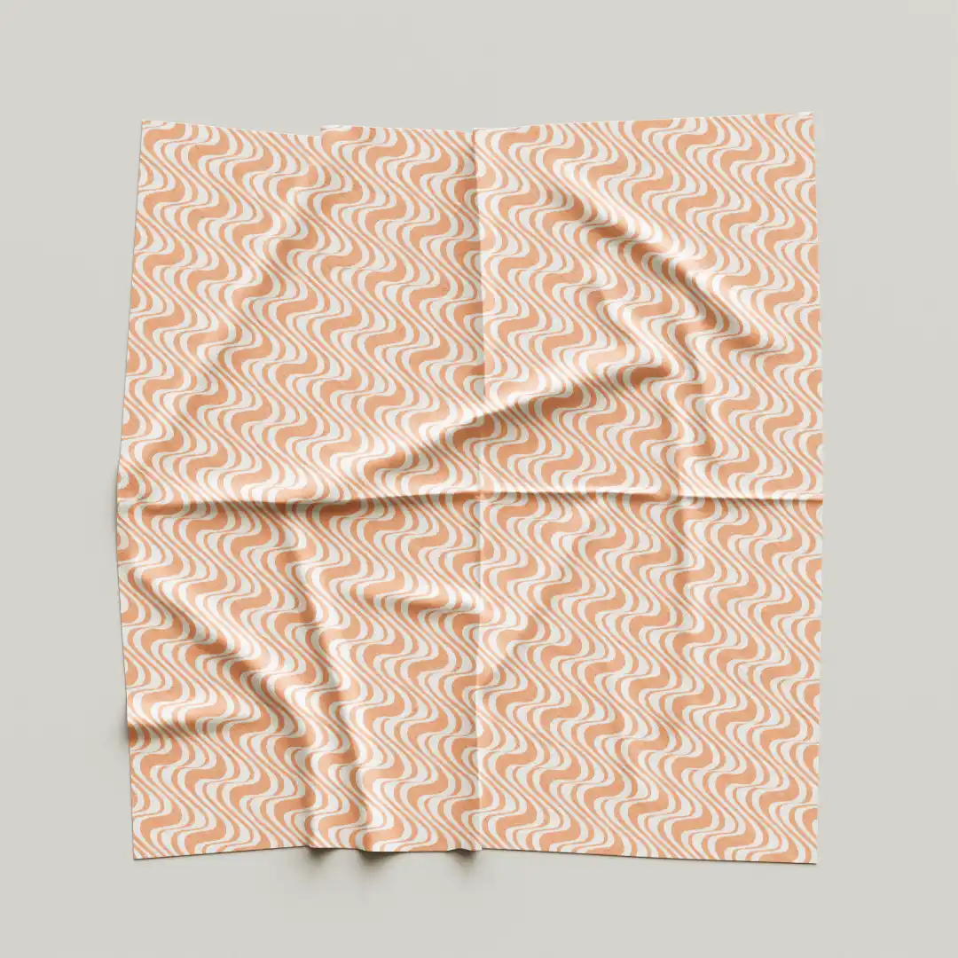 Wave Interwoven Design Dining Table Cloth Napkin Pack Of Four - Image 4