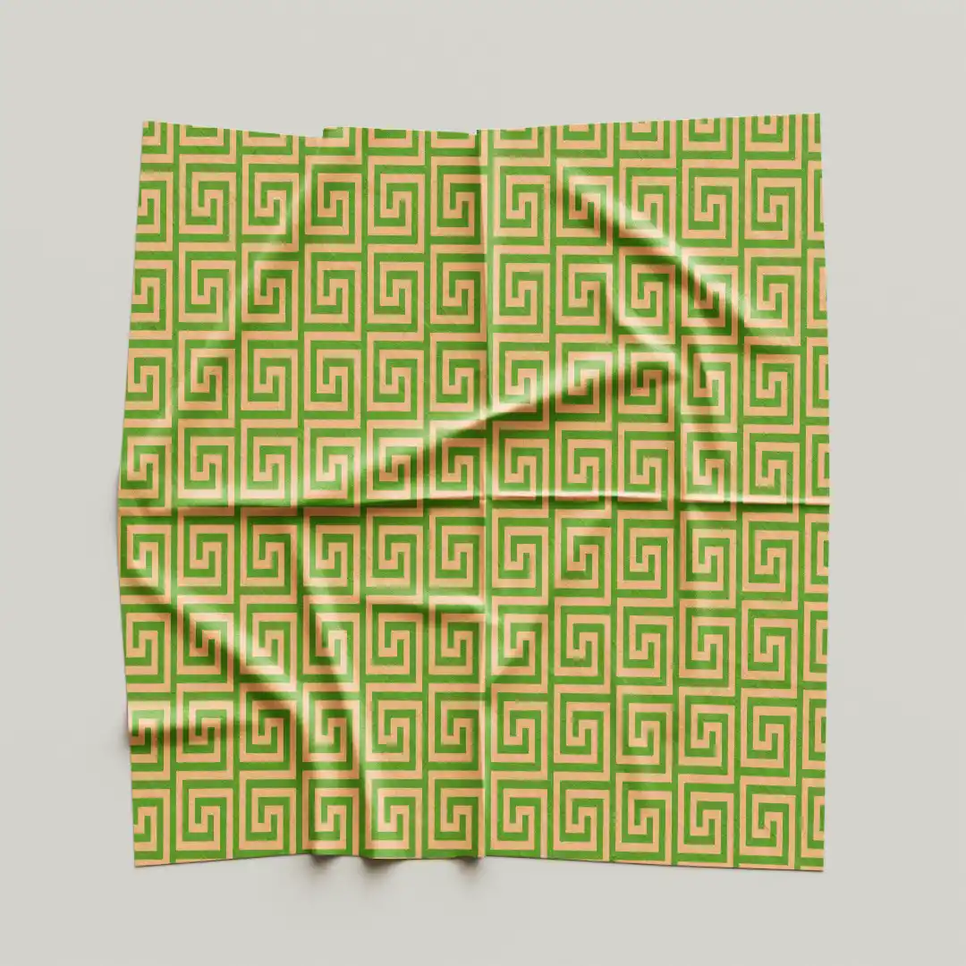 Maze Motifs Dining Table Cloth Napkin Pack Of Four - Image 4