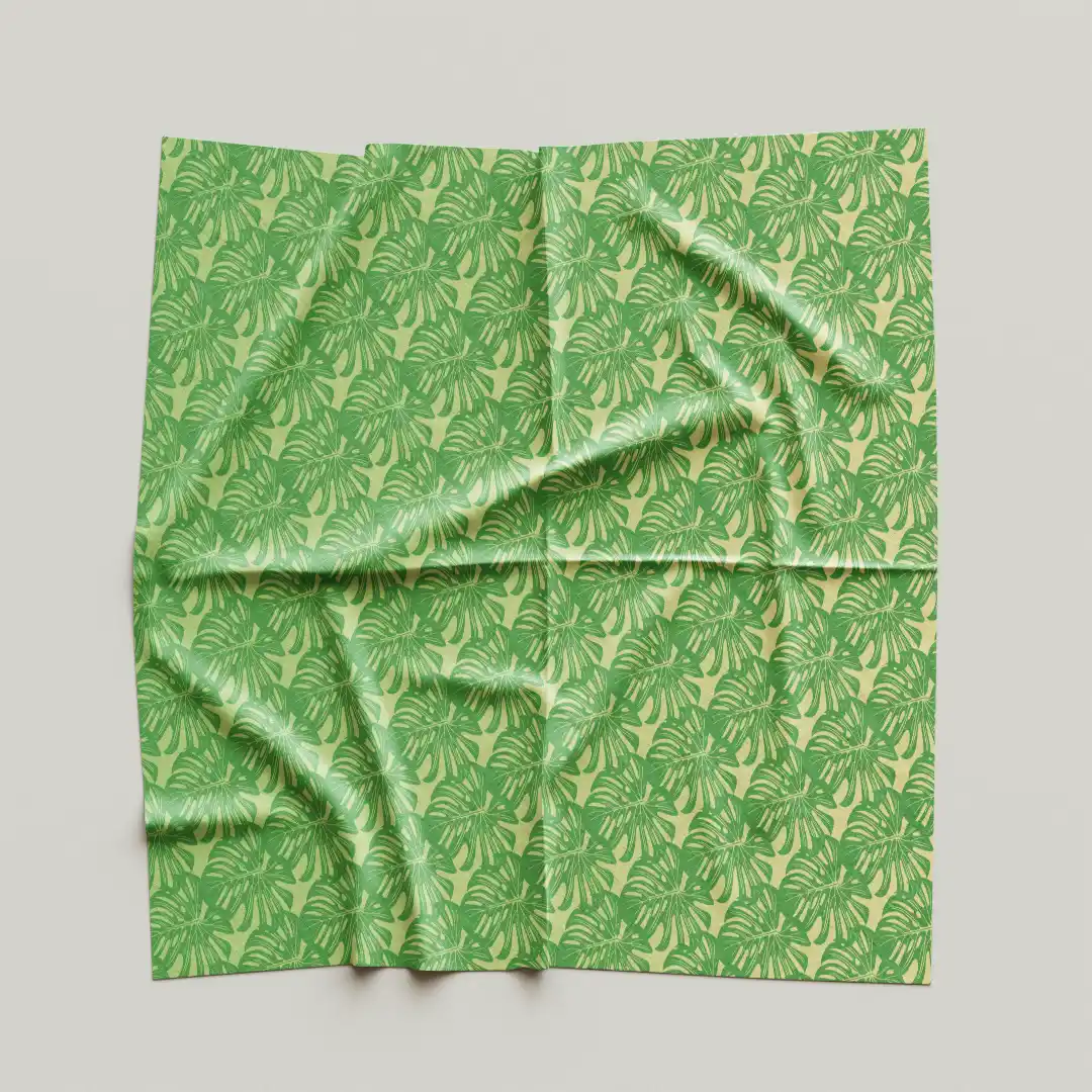 Green Leaves Cloth Napkin Pack Of Four - Image 4
