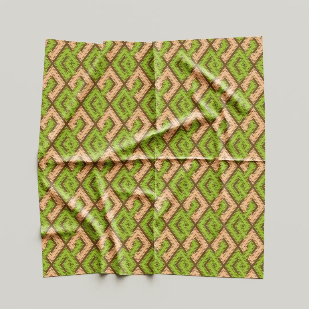 Square Checkered Cloth Napkin Pack Of Four - Image 4