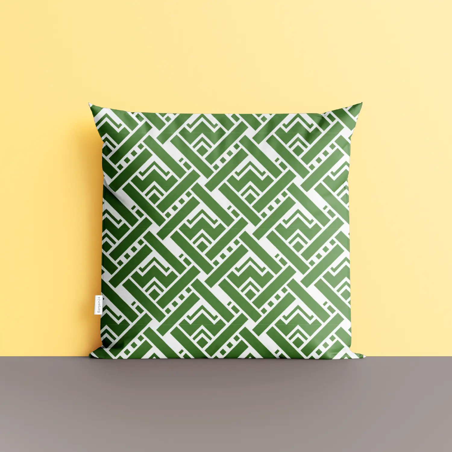 Geometric Green Cushion Cover - Image 4