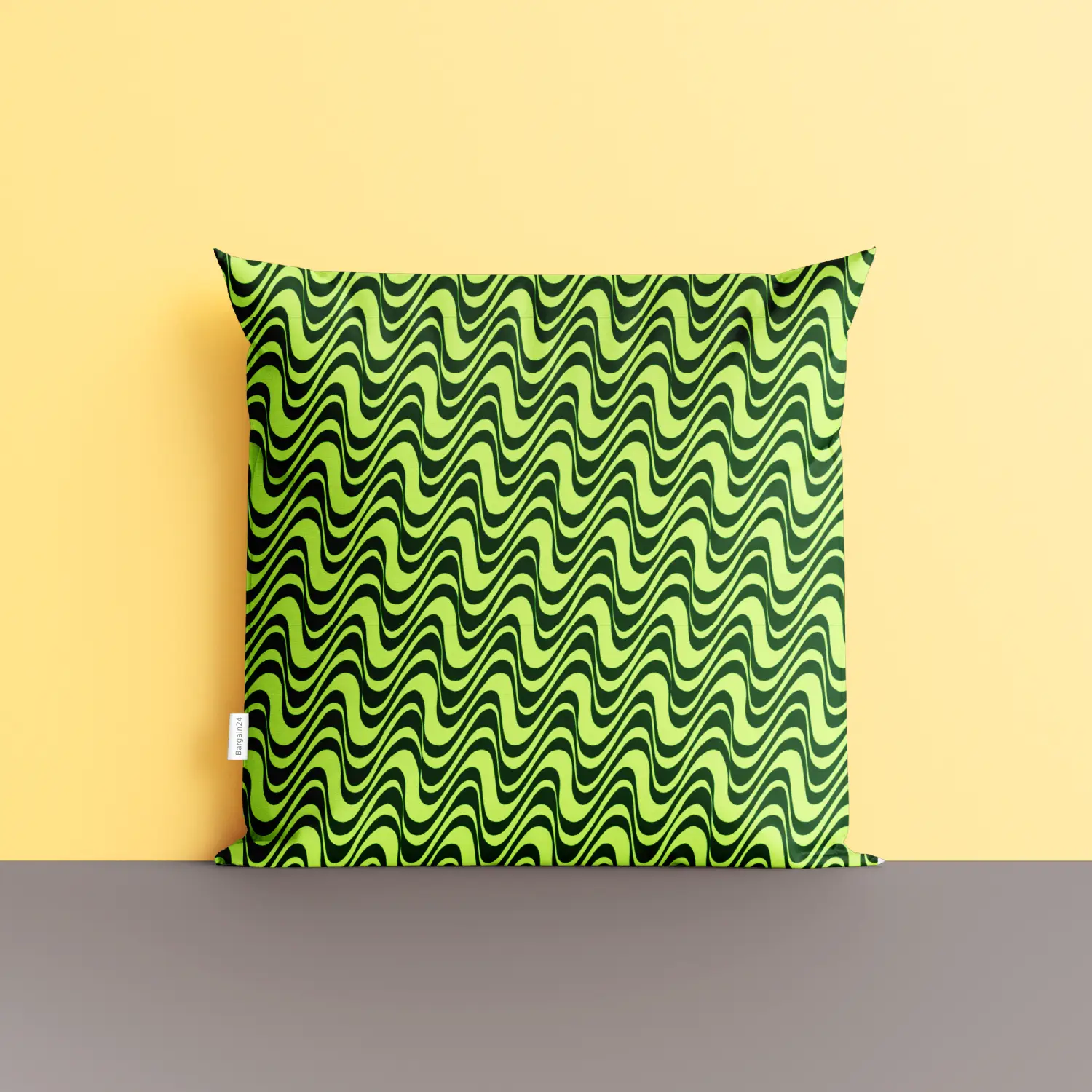Zigzag Wavy Green Colorful Cushion Cover - Image 4