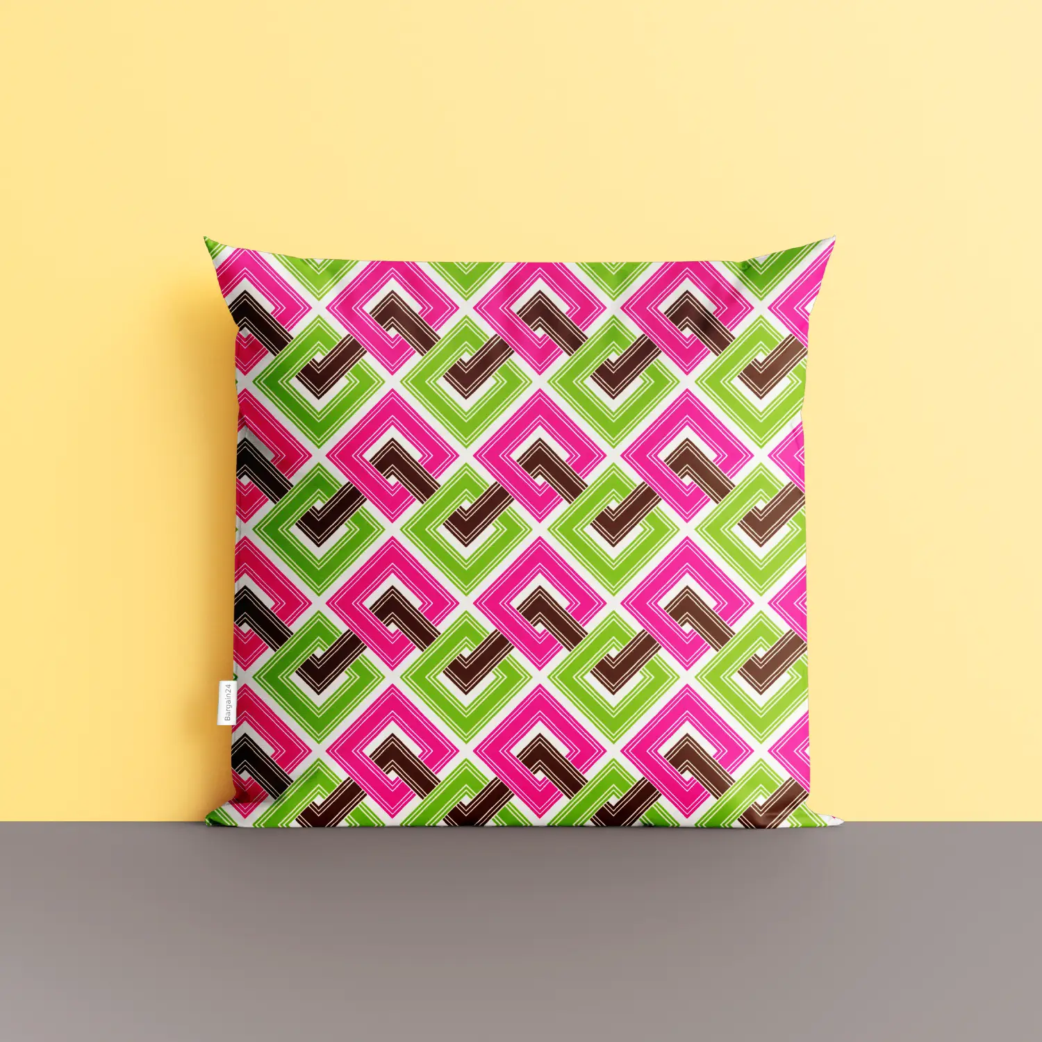 Geometric Squares Colorful Cushion Cover - Image 4