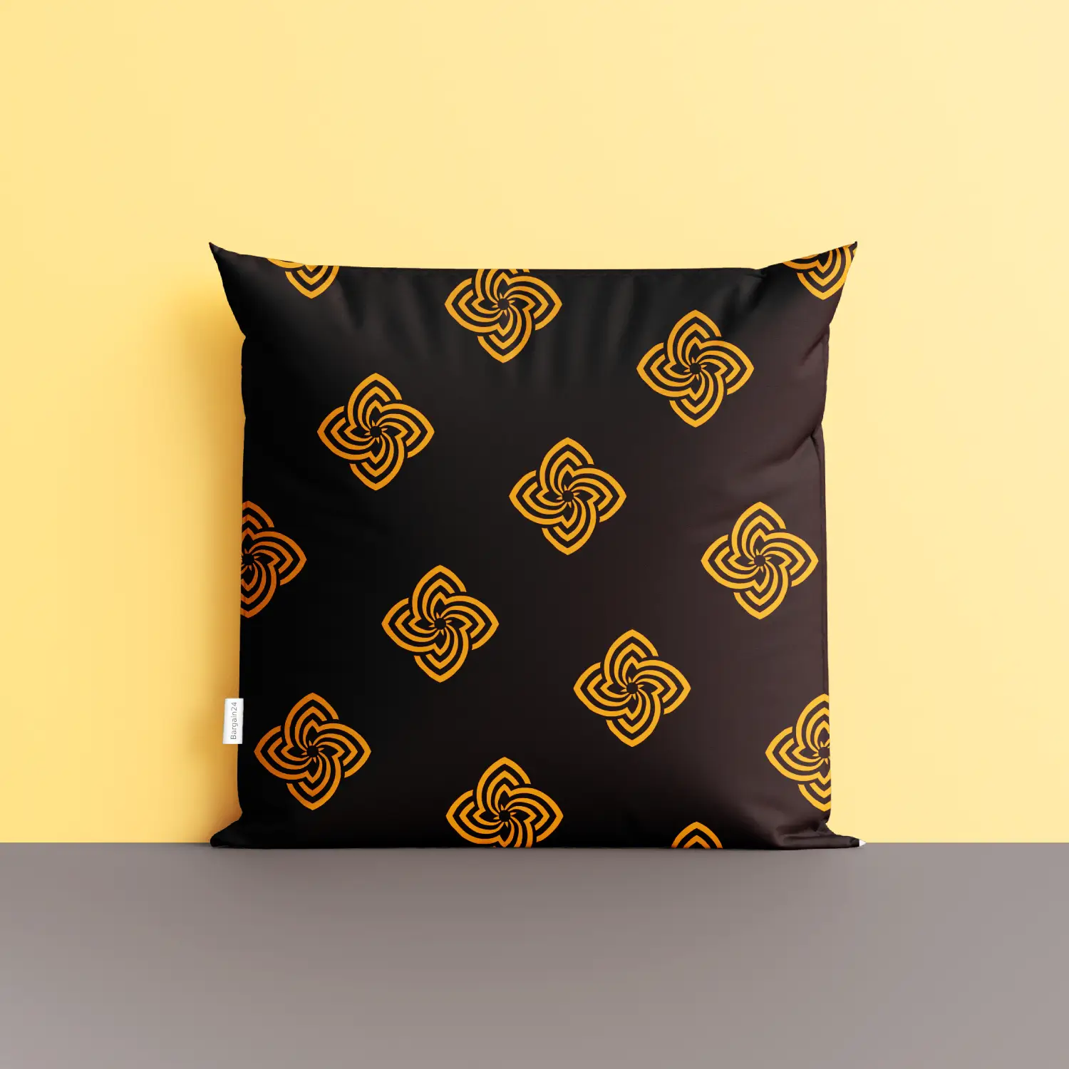 Royal Flower Coffee Color Cushion Cover - Image 4