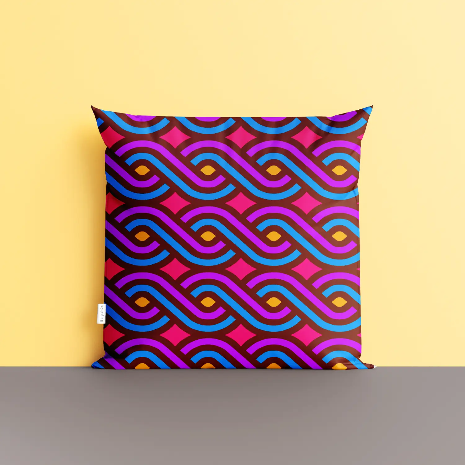 Colorful Threads Print Cushion Cover - Image 4