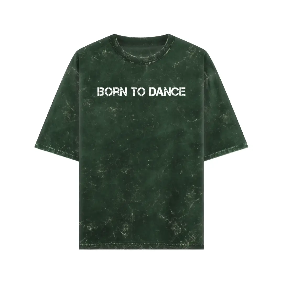 Born To Dance Acid Washed Oversized T-shirt - Image 5