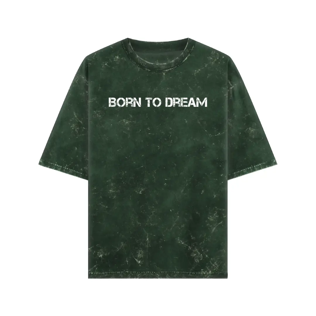 Born To Dream Acid Washed Oversized T-shirt - Image 5