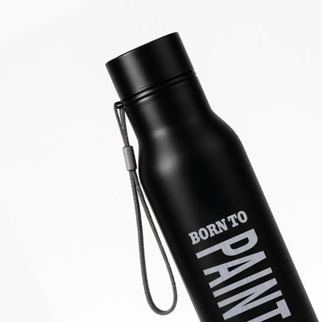 Born To Paint Black SS Water Bottle - Image 2