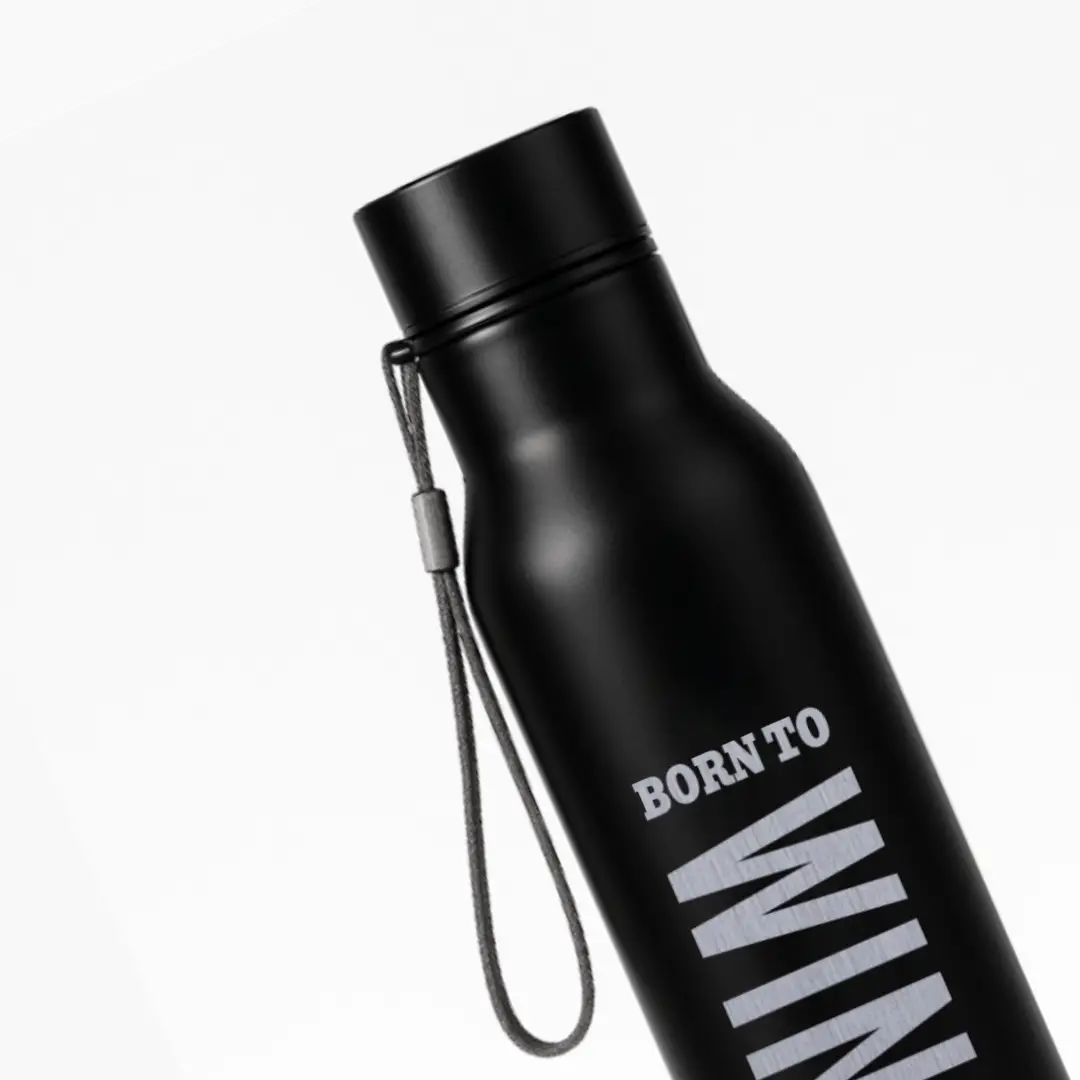 Born To Win Black SS Water Bottle - Image 2
