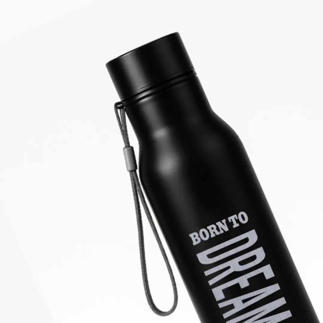 Born To Dream Black SS Water Bottle - Image 2