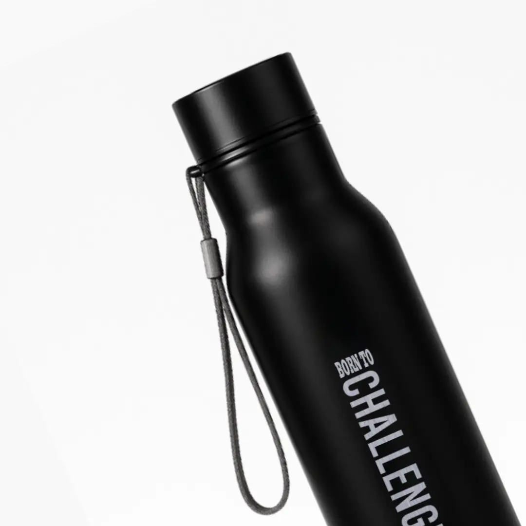 Born To Challenge Black SS Water Bottle - Image 2