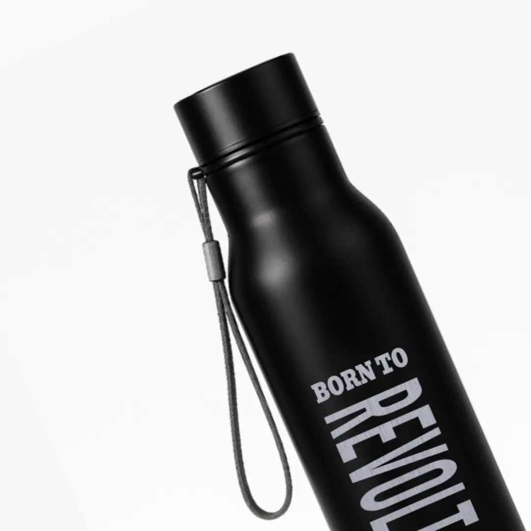 Born To Revolt Black SS Water Bottle - Image 2