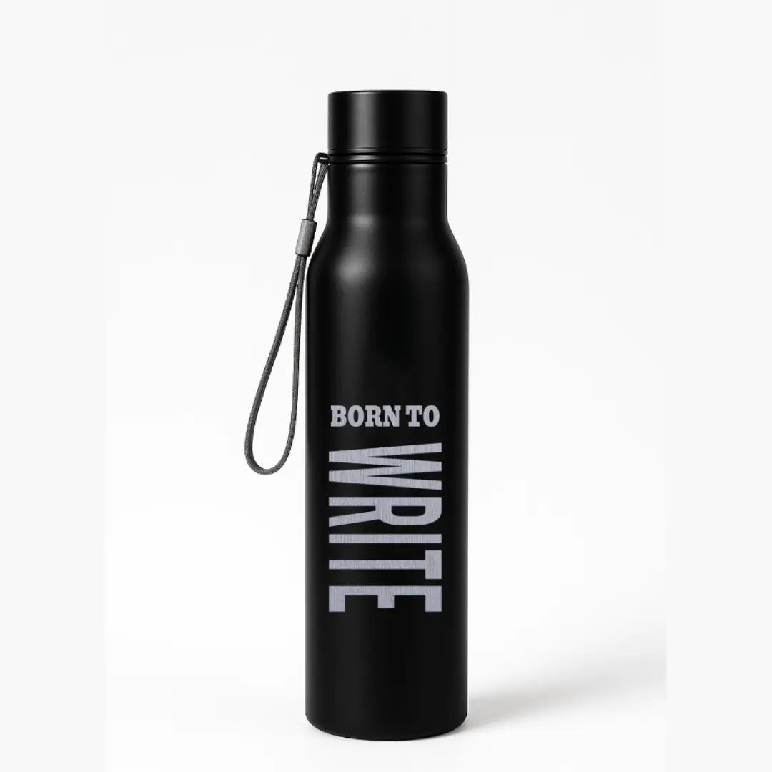 Born To Write 750ml Stainless Steel Water Bottle