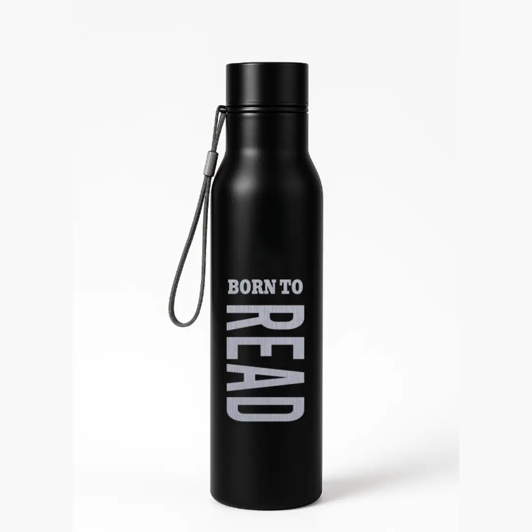 Born To Read 750ml Stainless Steel Water Bottle