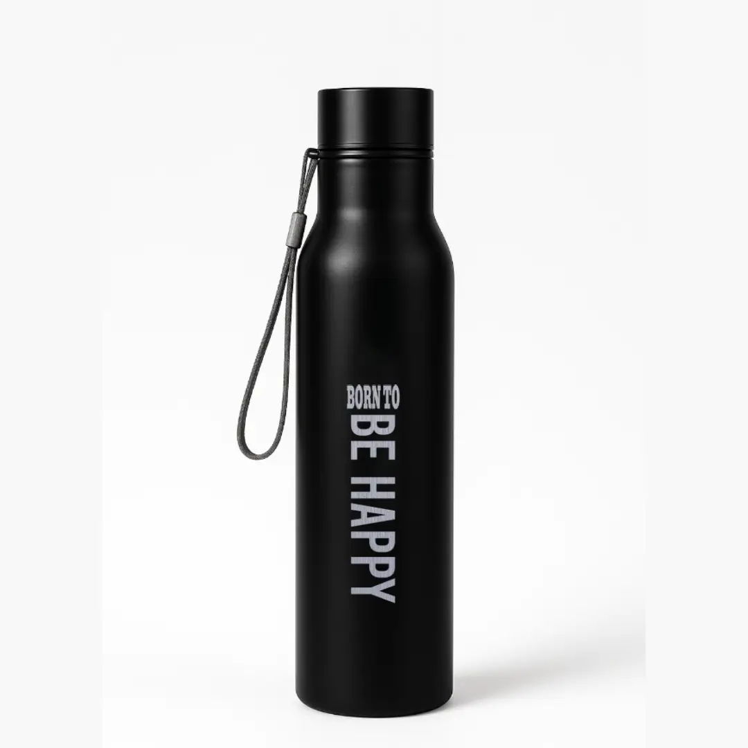 Born To Be Happy 750ml Stainless Steel Water Bottle