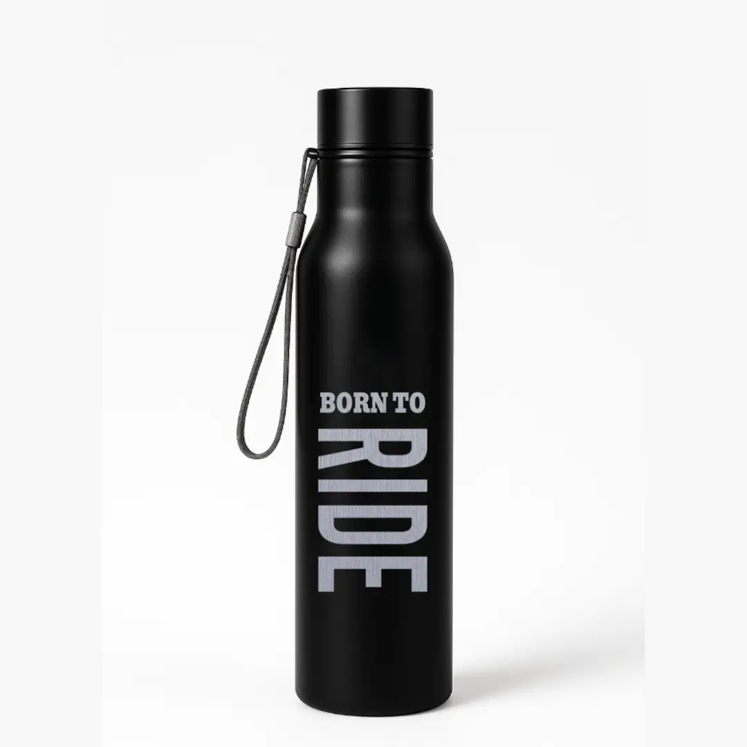Born To Ride 750ml Stainless Steel Water Bottle