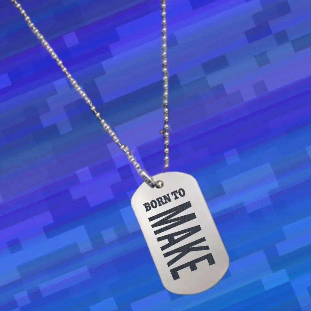Born To Make Money Everyday Dog Tag Chain Pendant - Image 2