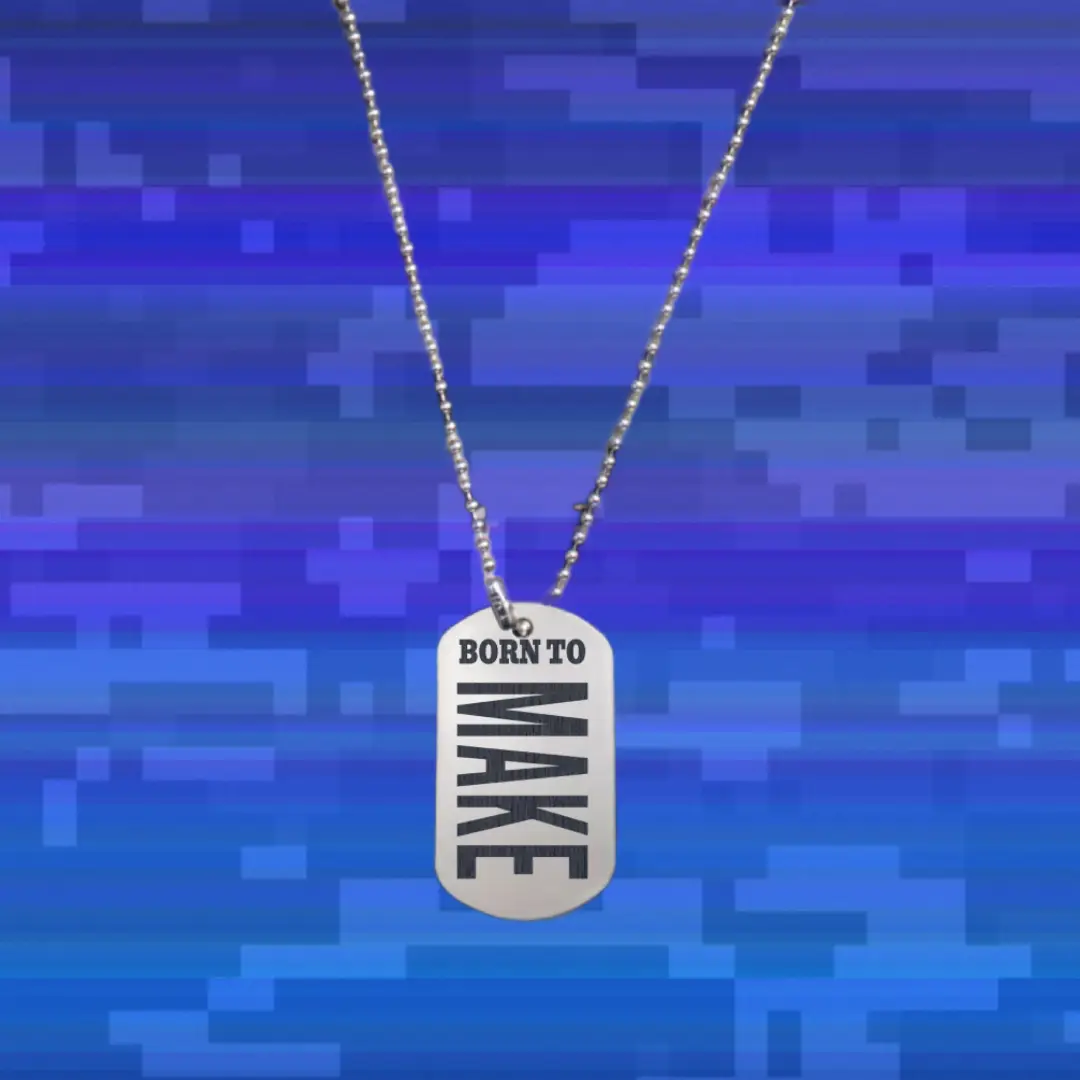 Born To Make Money Everyday Dog Tag Chain Pendant