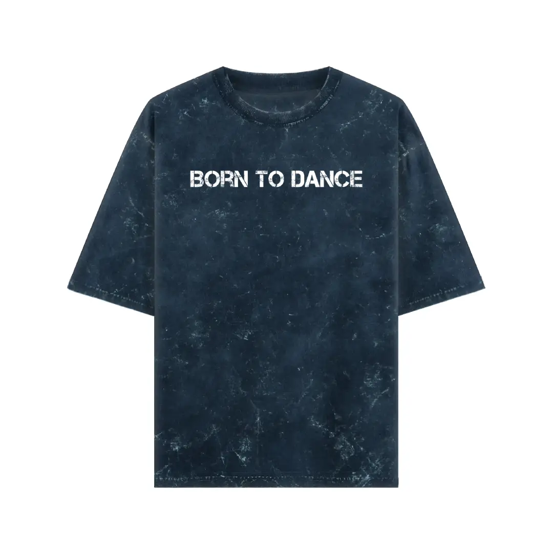 Born To Dance Acid Washed Oversized T-shirt - Image 4