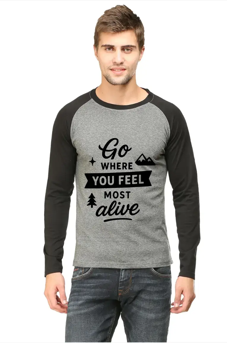Go Where Adventure Full Sleeve Raglan T-shirt