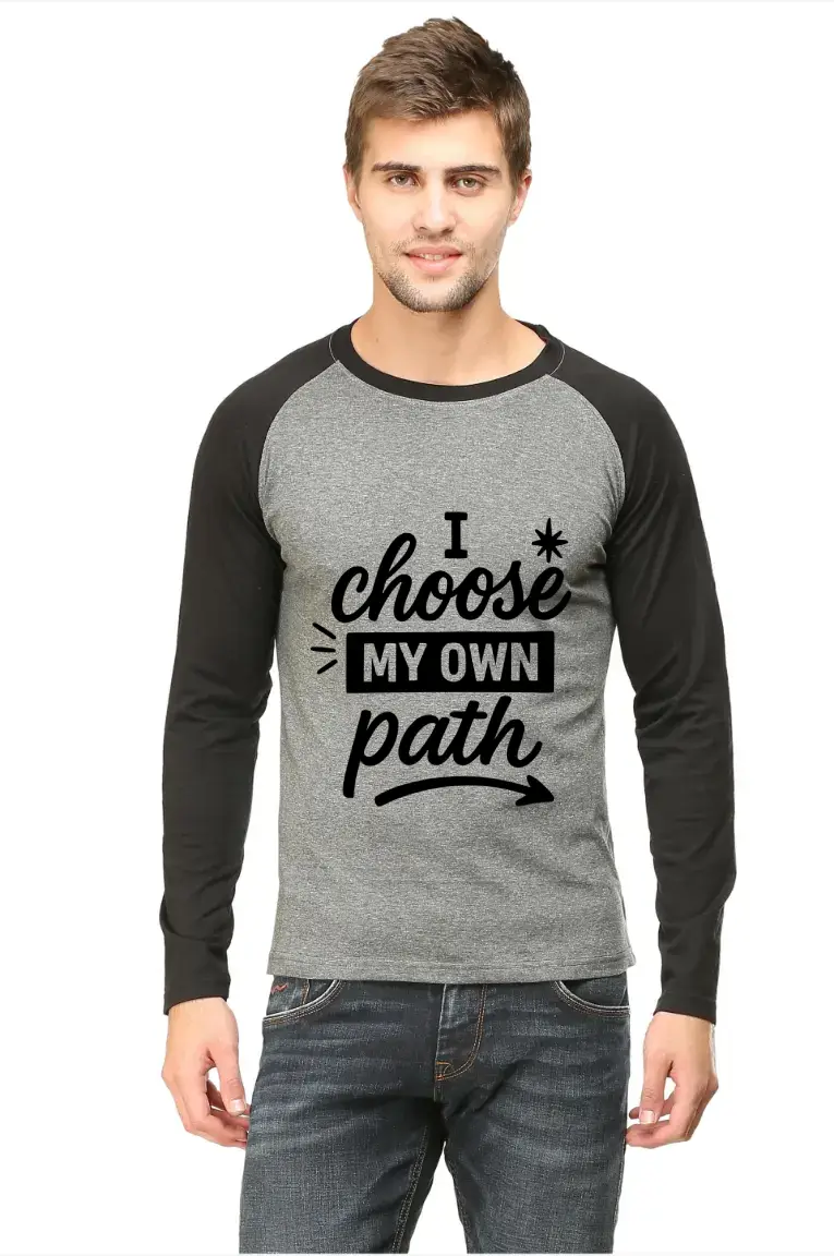I Choose My Own Path Full Sleeve Raglan T-shirt - Image 2