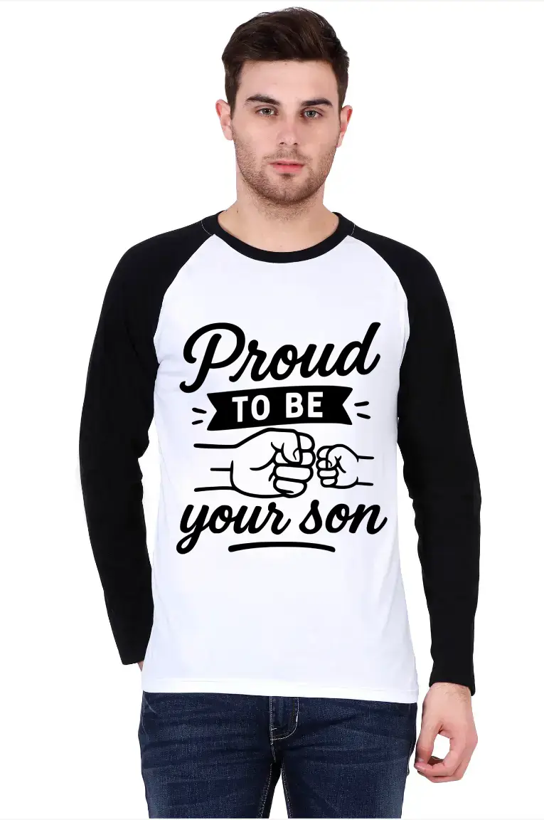 Proud To Be Your Son Full Sleeve Raglan T-shirt - Image 4