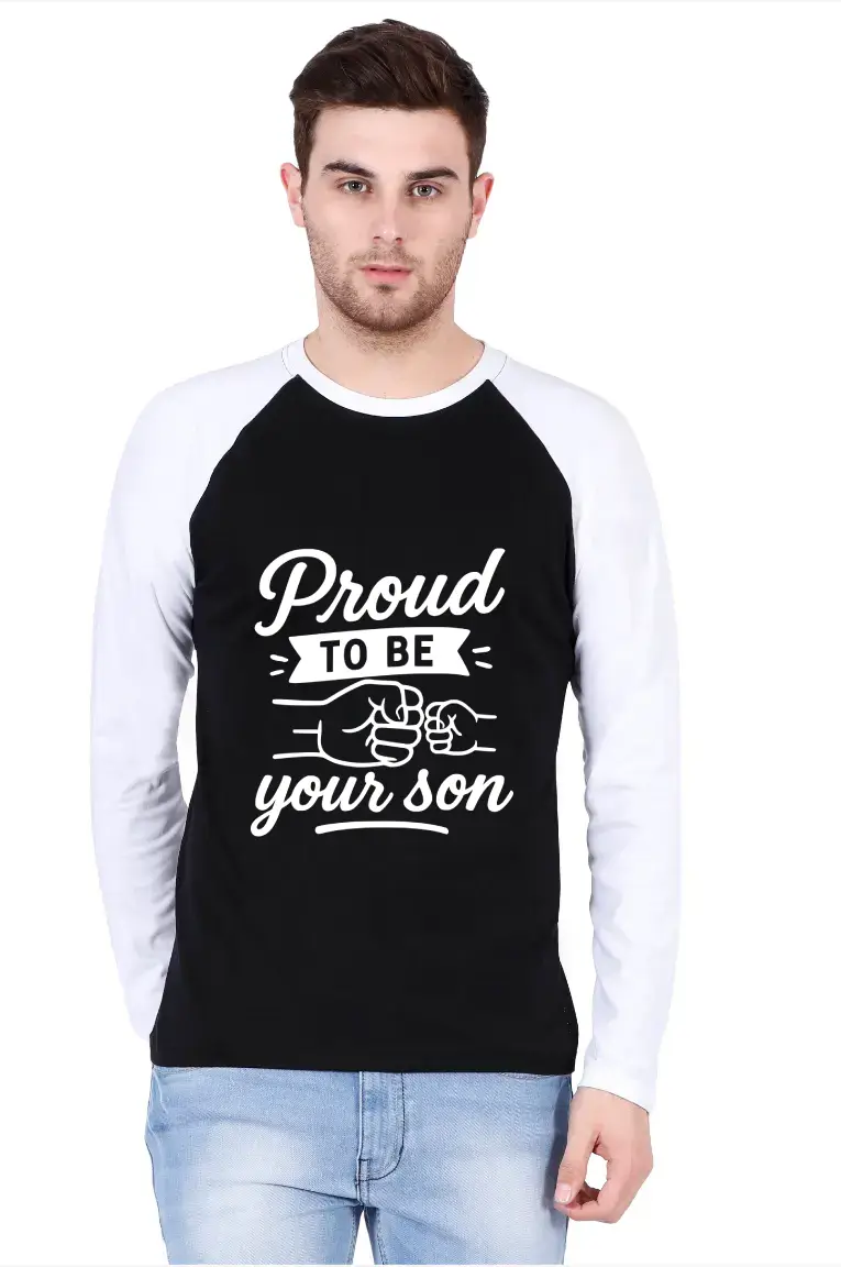Proud To Be Your Son Full Sleeve Raglan T-shirt - Image 2