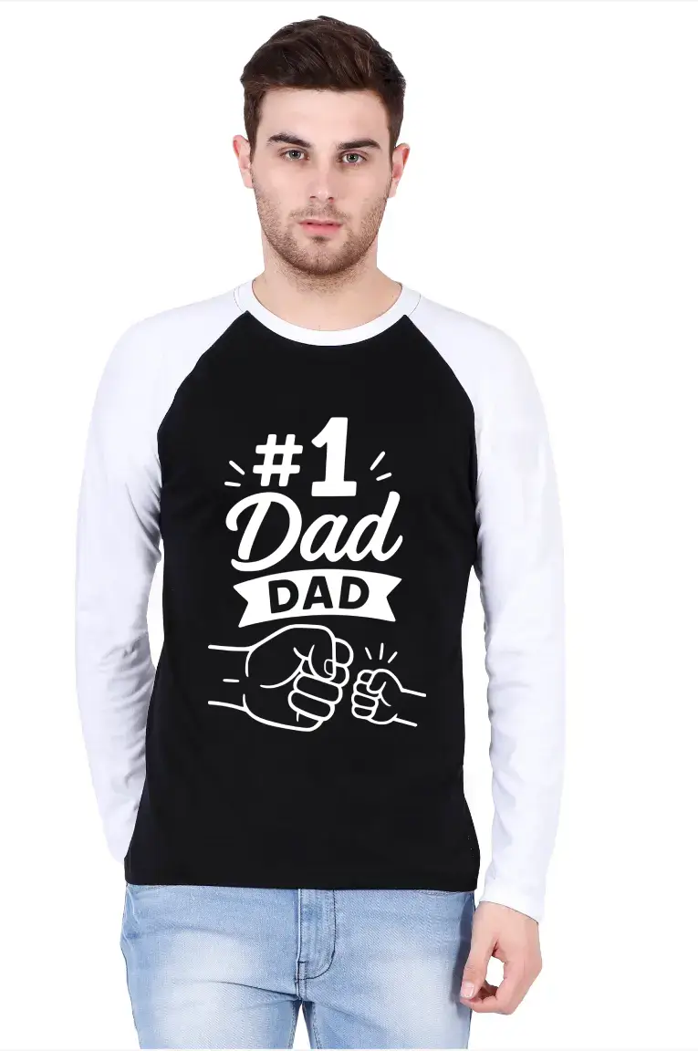 Dad Dad Full Sleeve Raglan T-shirt - Image 2