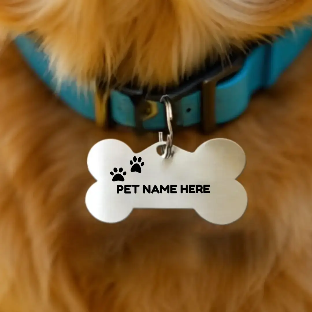 Customized Bone Shape Pet Tag
