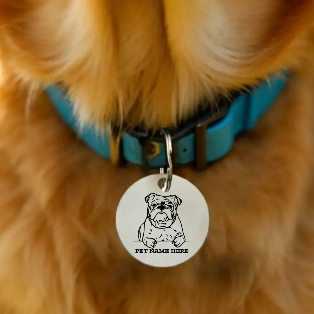 Customized Bulldog Tag